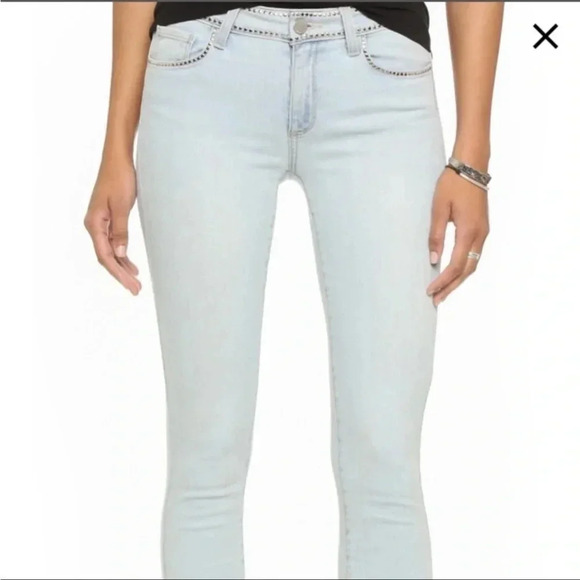 Paige studded Verdugo ankle denim in studded imperial - Picture 2 of 16